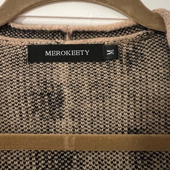 Merokeety trendy cheetah leopard print sweater - size M - Picture 2 of 4